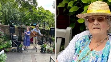 Westbury care home welcomes back entertainment for birthday